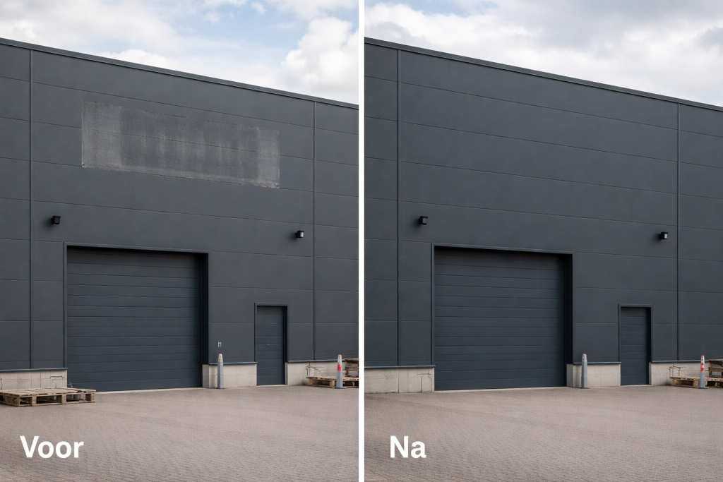 Voor en na geveltransformatie